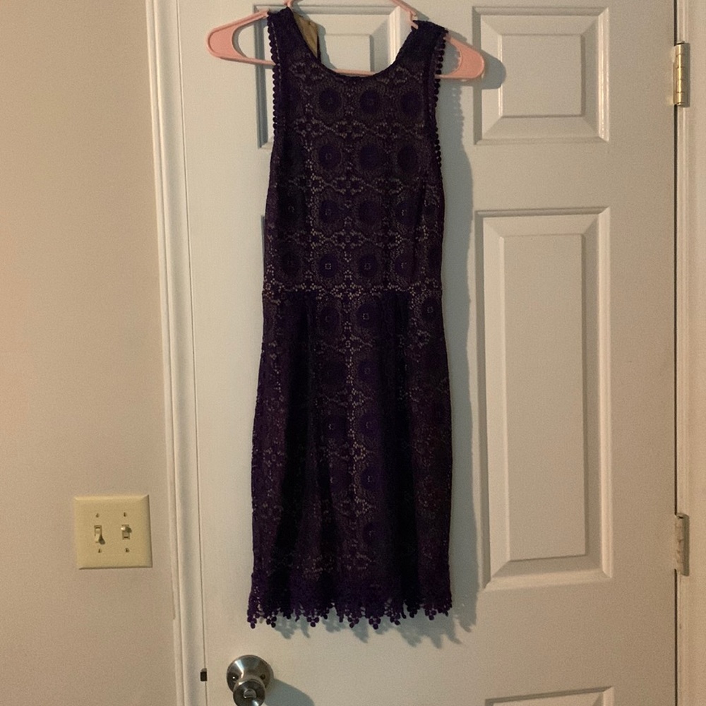 Beautiful Lacey dress size 1-2. Button closure and zip back